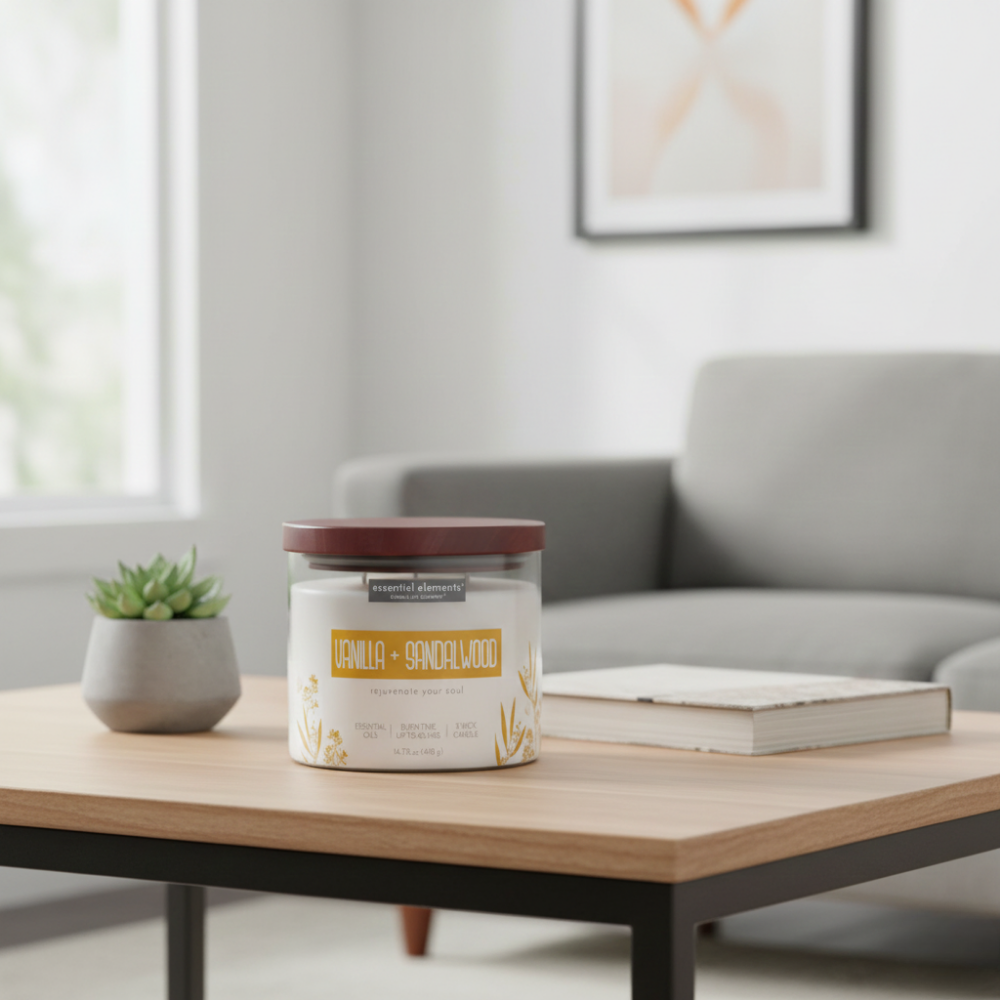 LỌ NẾN THƠM CANDLE-LITE-VANI VÀ GỖ ĐÀN HƯƠNG 418G