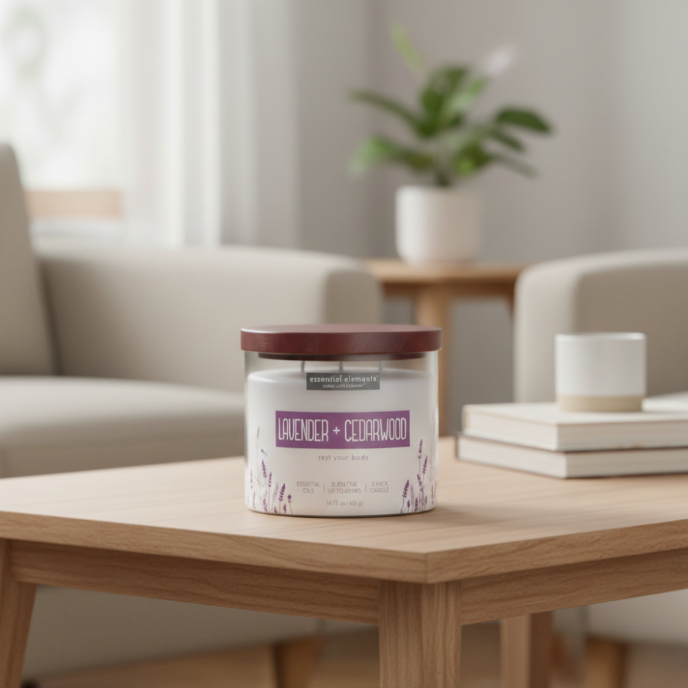 LỌ NẾN THƠM CANDLE-LITE-OẢI HƯƠNG&TUYẾT TÙNG 418G