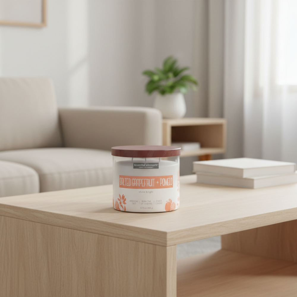 LỌ NẾN THƠM CANDLE-LITE-BƯỞI MUỐI VÀ BƯỞI 418G