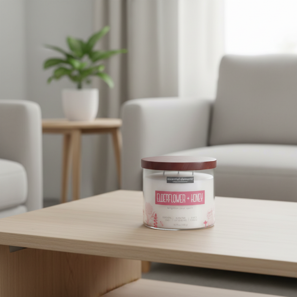 LỌ NẾN THƠM CANDLE-LITE-HOA CƠM CHÁY&MẬT ONG 418G