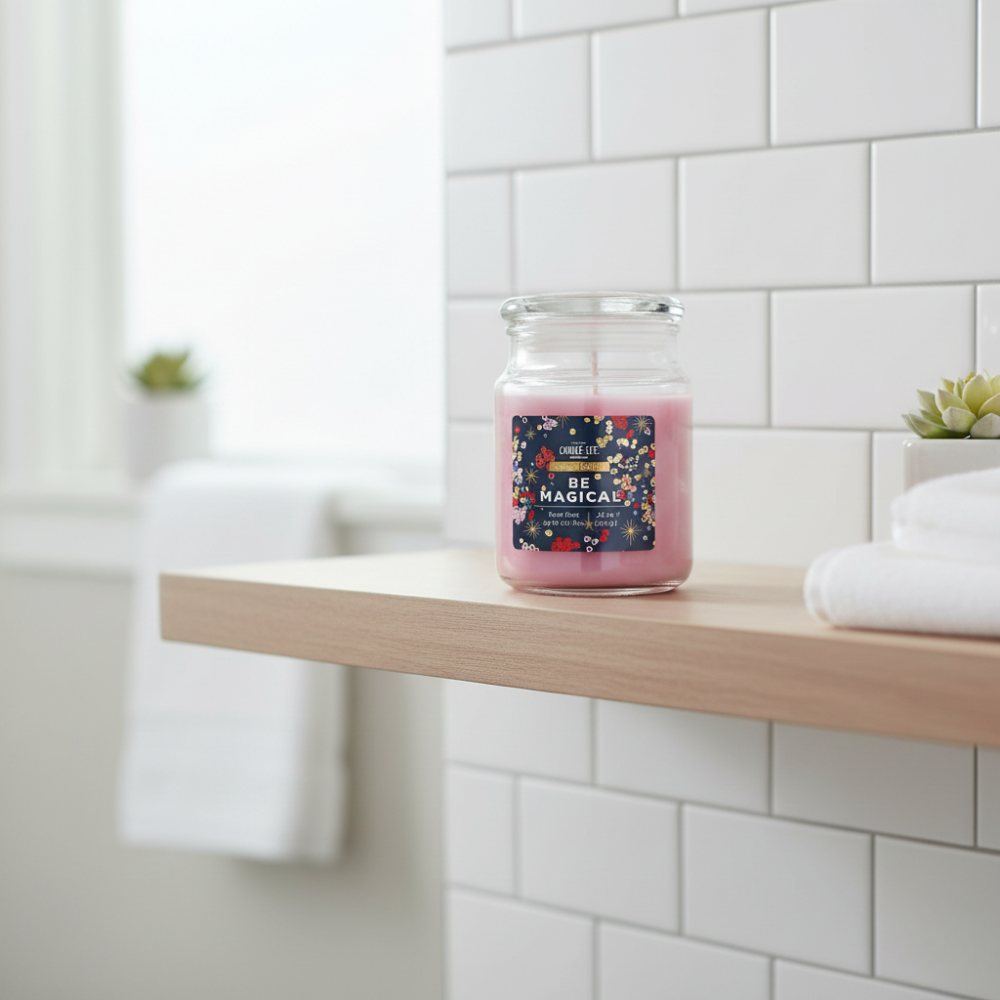 LỌ NẾN THƠM VALENTINES NẮP MẠ VÀNG 510G BE MAGICAL