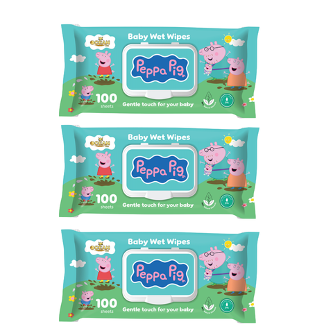 KHĂN ƯỚT OCEAN PEPPA PIG 100 TỜ (GÓI 3)