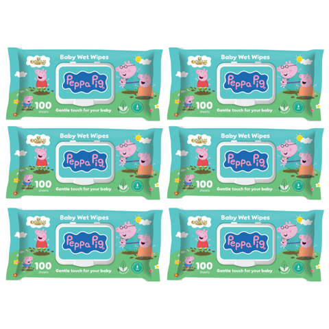 KHĂN ƯỚT OCEAN PEPPA PIG 100 TỜ (GÓI 6)