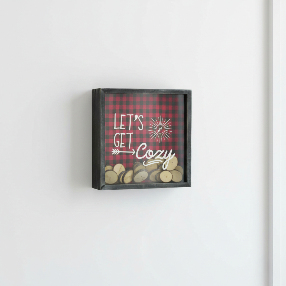 TỦ GỖ TRANG TRÍ TƯỜNG LET'S GET COZY DYNO 25X25CM