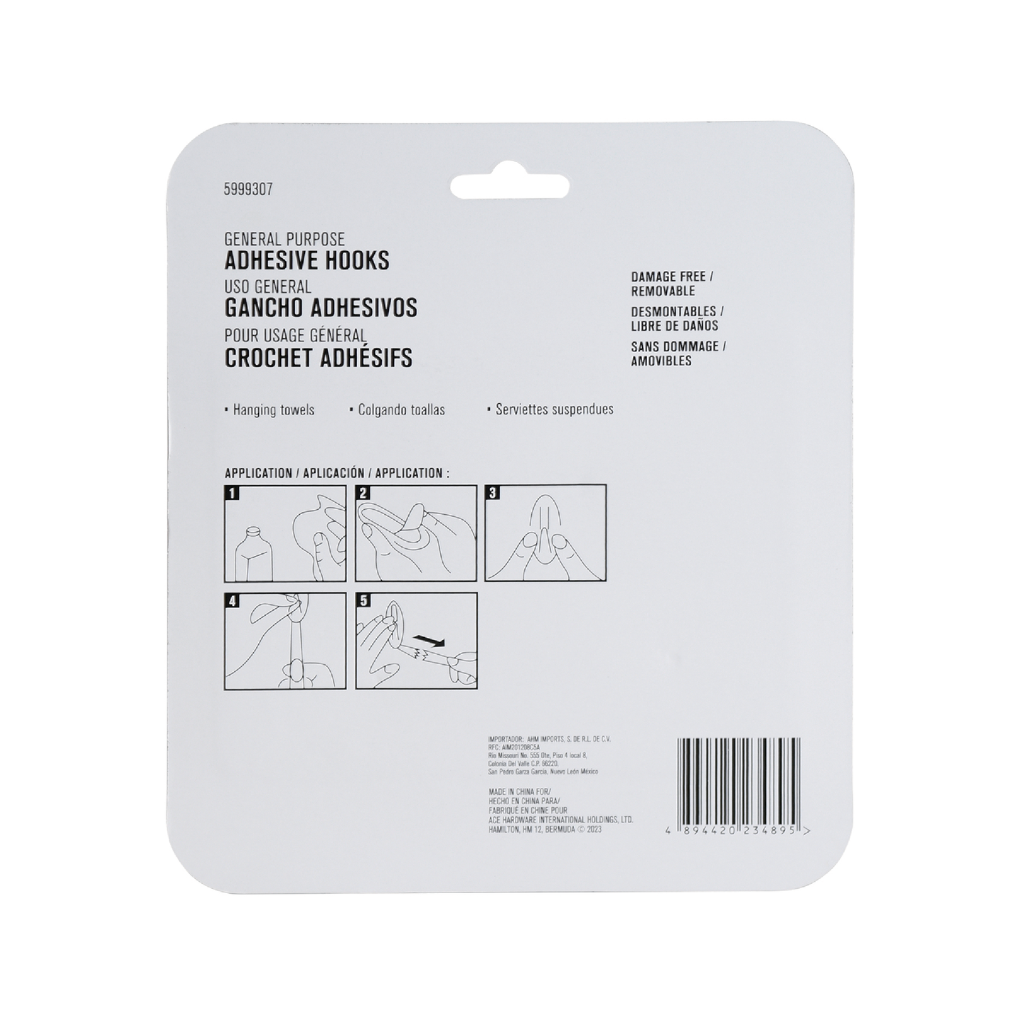 ACE 10 MÓC NHỰA KÈM 12 MIẾNG KEO TẢI 0.5KG