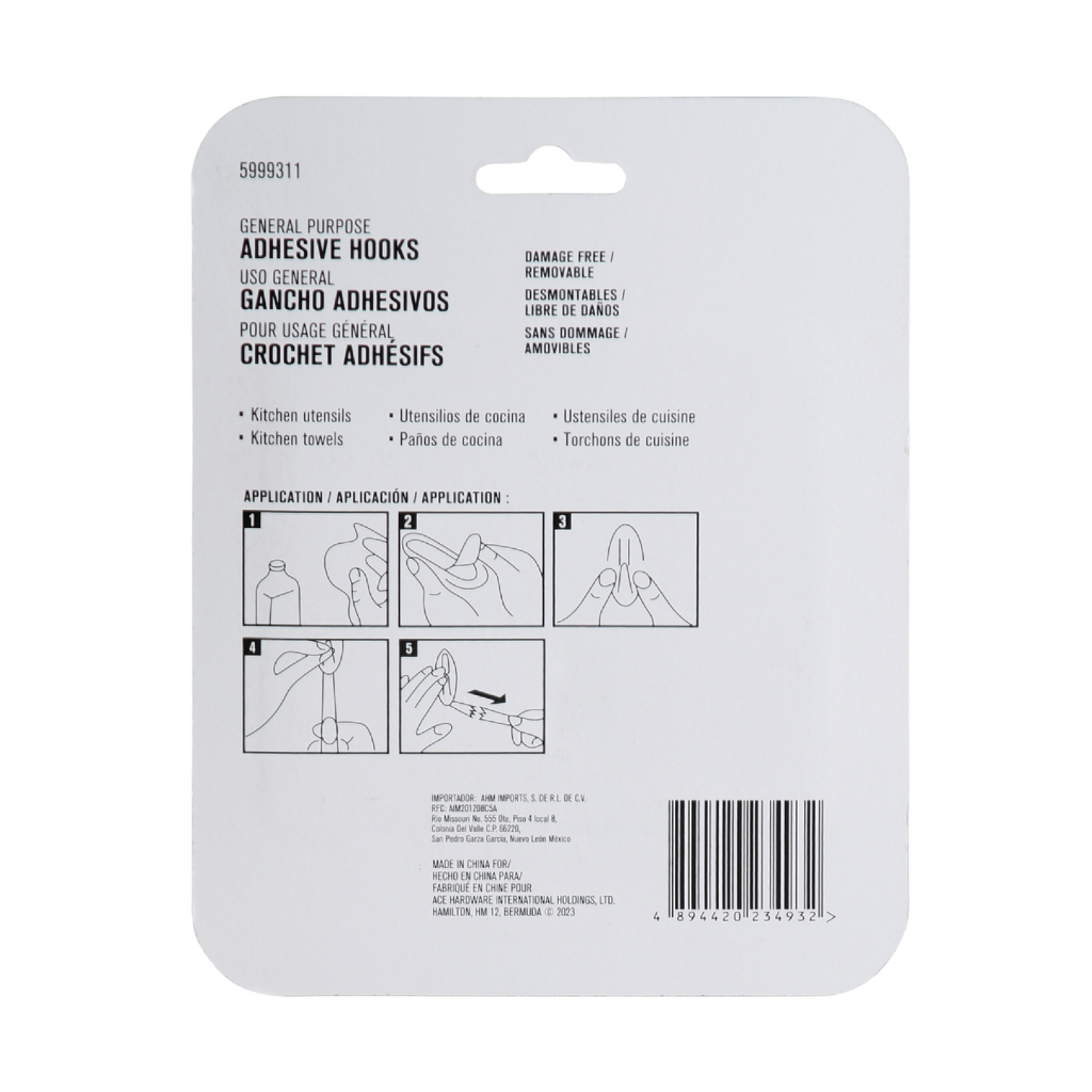 ACE 7 MÓC NHỰA KÈM 10 MIẾNG KEO TẢI 0.5KG