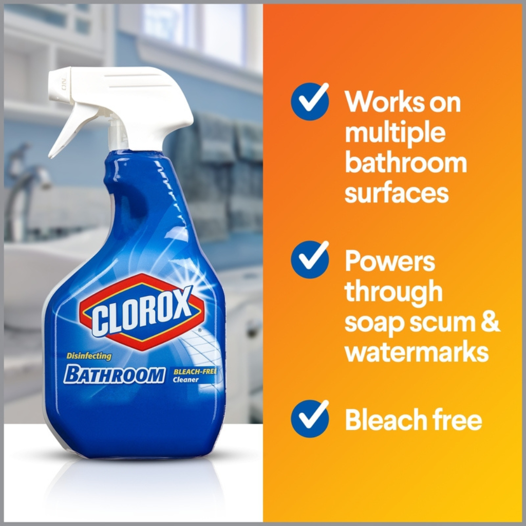 CLOROX XỊT TẨY RỬA, KHỬ TRÙNG PHÒNG TẮM 887ML