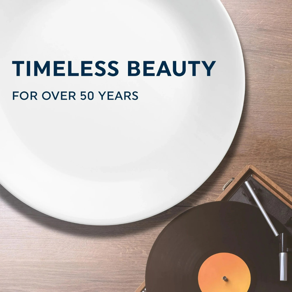 CORELLE ĐĨA ĂN BỮA CHÍNH VUÔNG MÀU TRẮNG 26.7CM