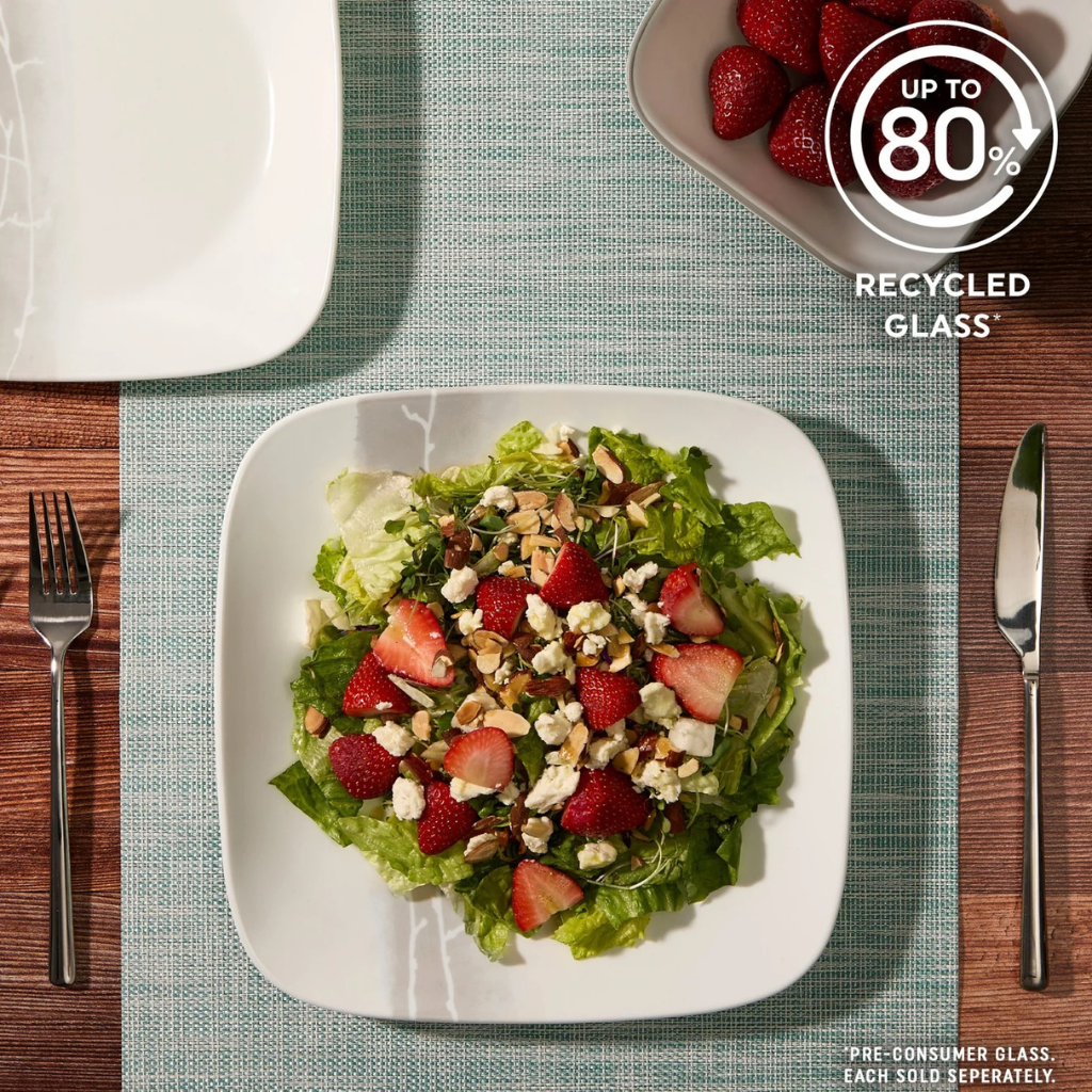 CORELLE ĐĨA VUÔNG ĐỰNG SALAD 22.9CM