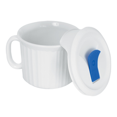 CORELLE LY GỐM SỨ TRẮNG CÓ NẮP 591ML