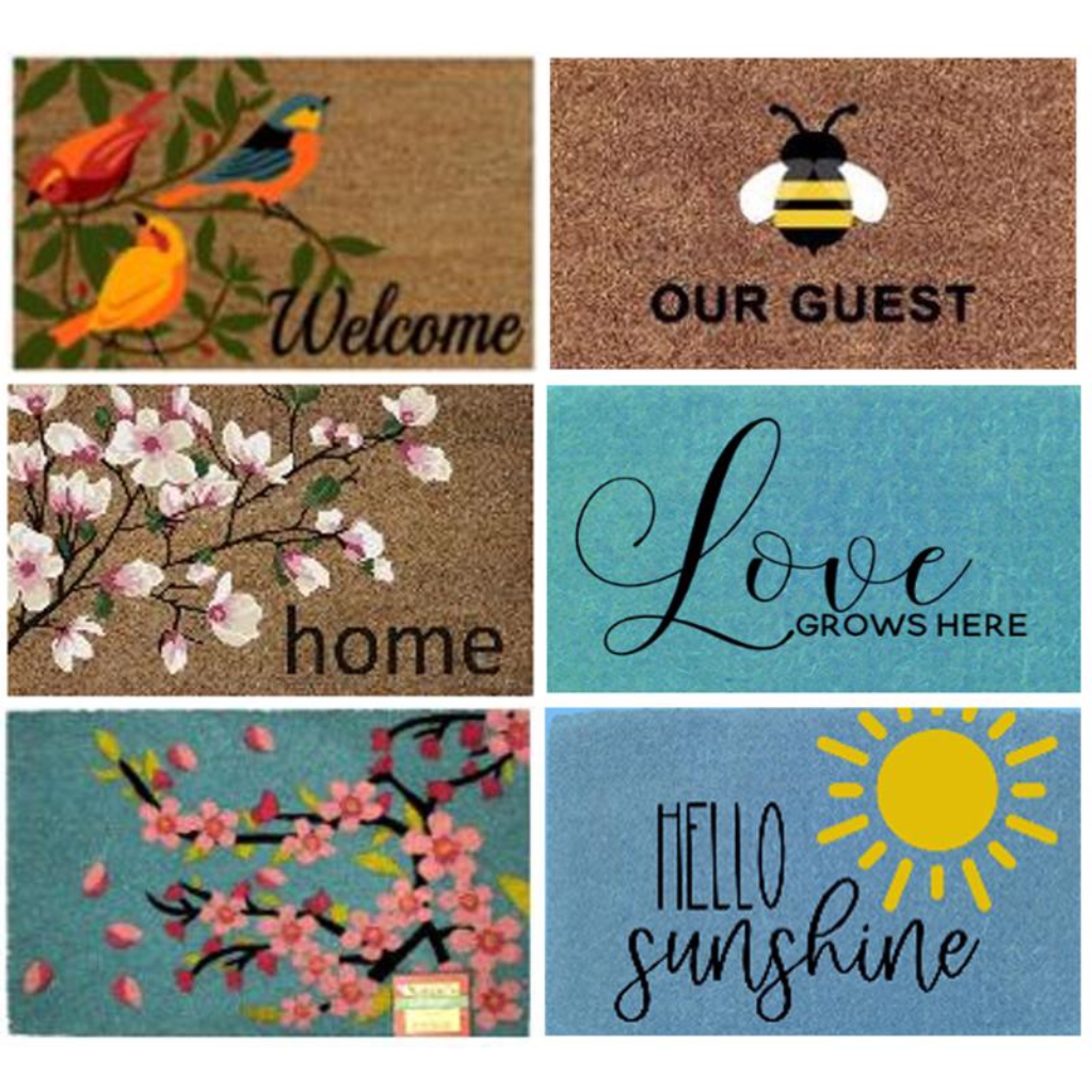 DHTG THẢM CHÙI CHÂN 71X45CM BẰNG XƠ DỪA NHIỀU MÀU