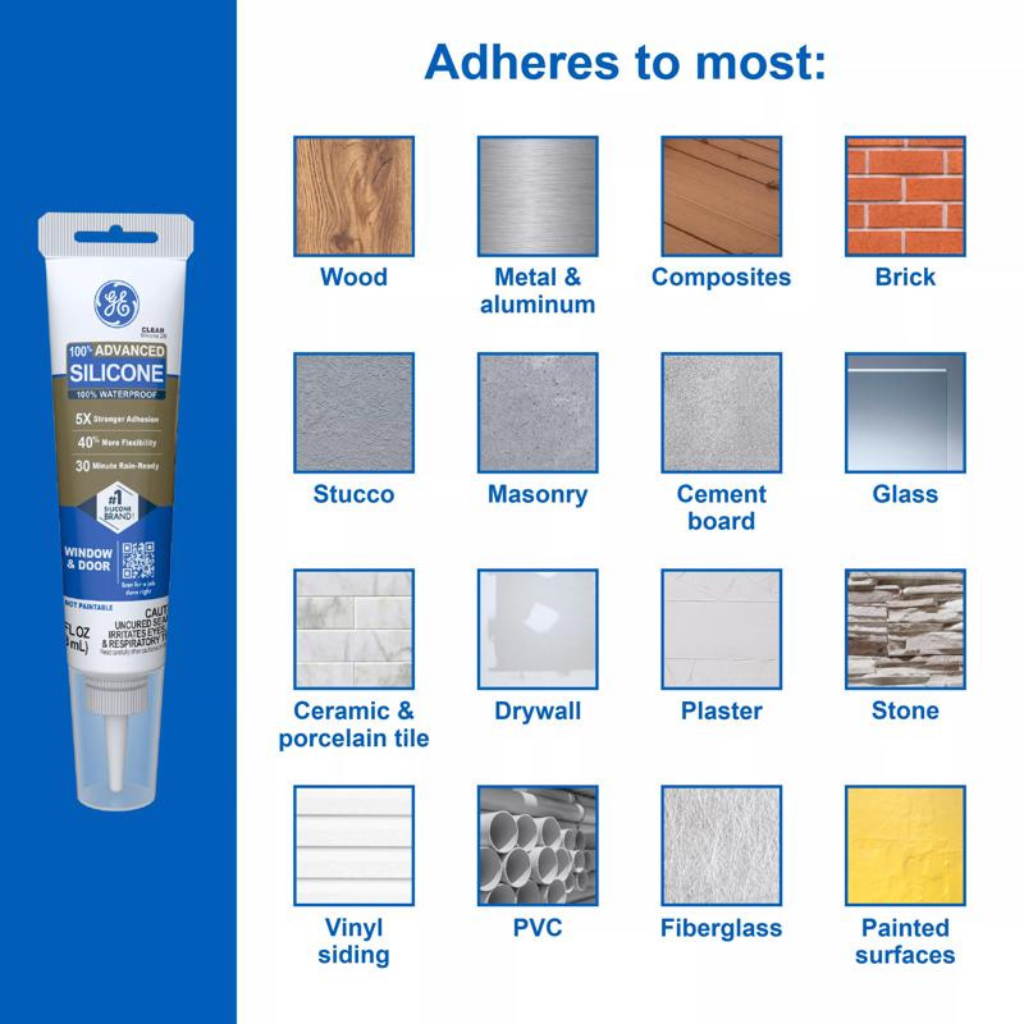 GE KEO TRÁM CỬA SỔ,CỬA RA VÀO SILICONE 82.8ML