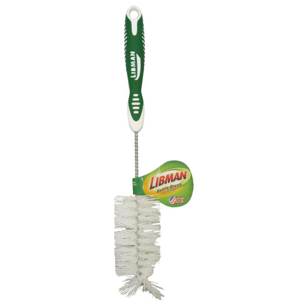 LIBMAN CỌ CHÙI RỬA BÌNH TAY CẦM NHỰA 15CM