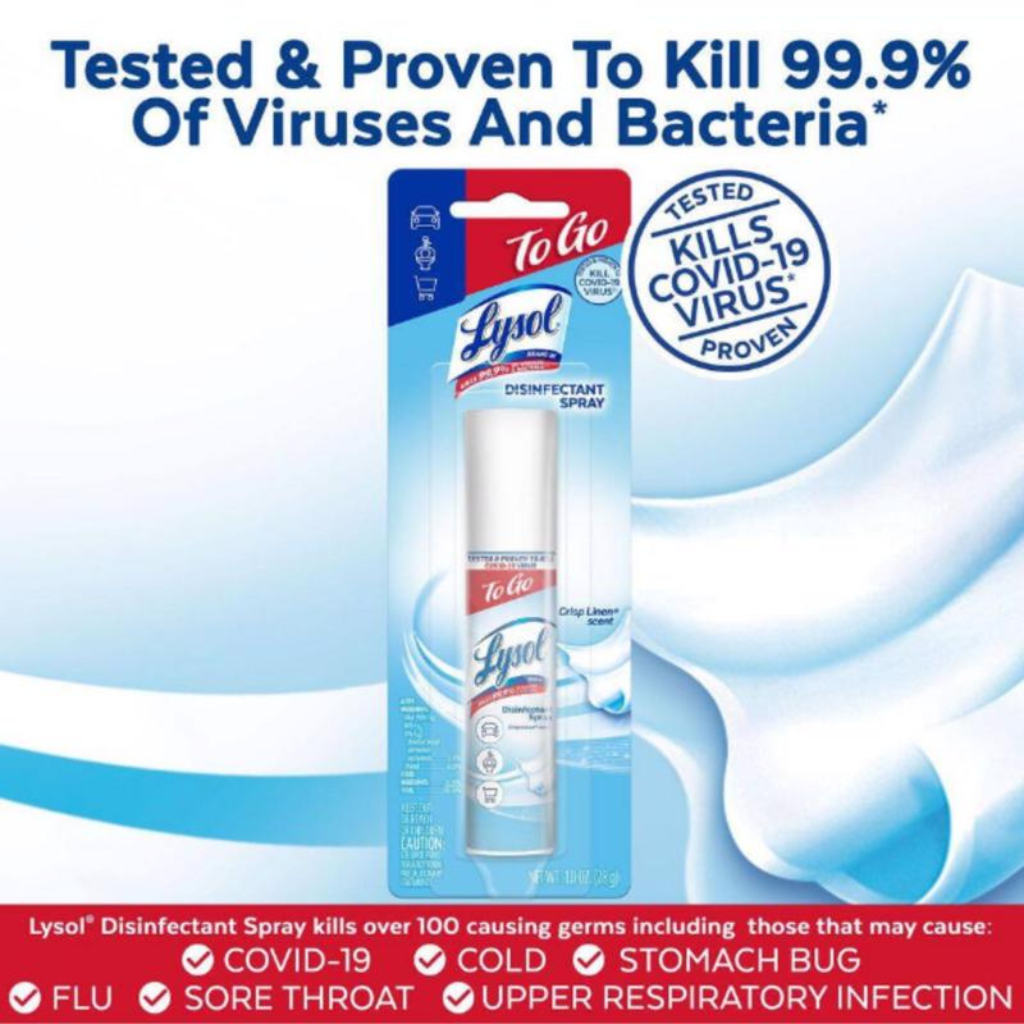 LYSOL XỊT KHỬ TRÙNG BỀ MẶT HƯƠNG VẢI LANH 28G
