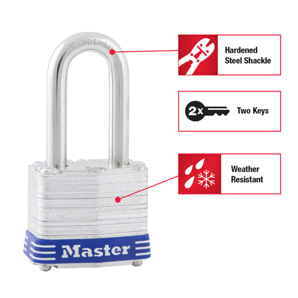 MASTER LOCK Ổ KHÓA CỬA, CỔNG, TỦ 40MM KÈM CHÌA