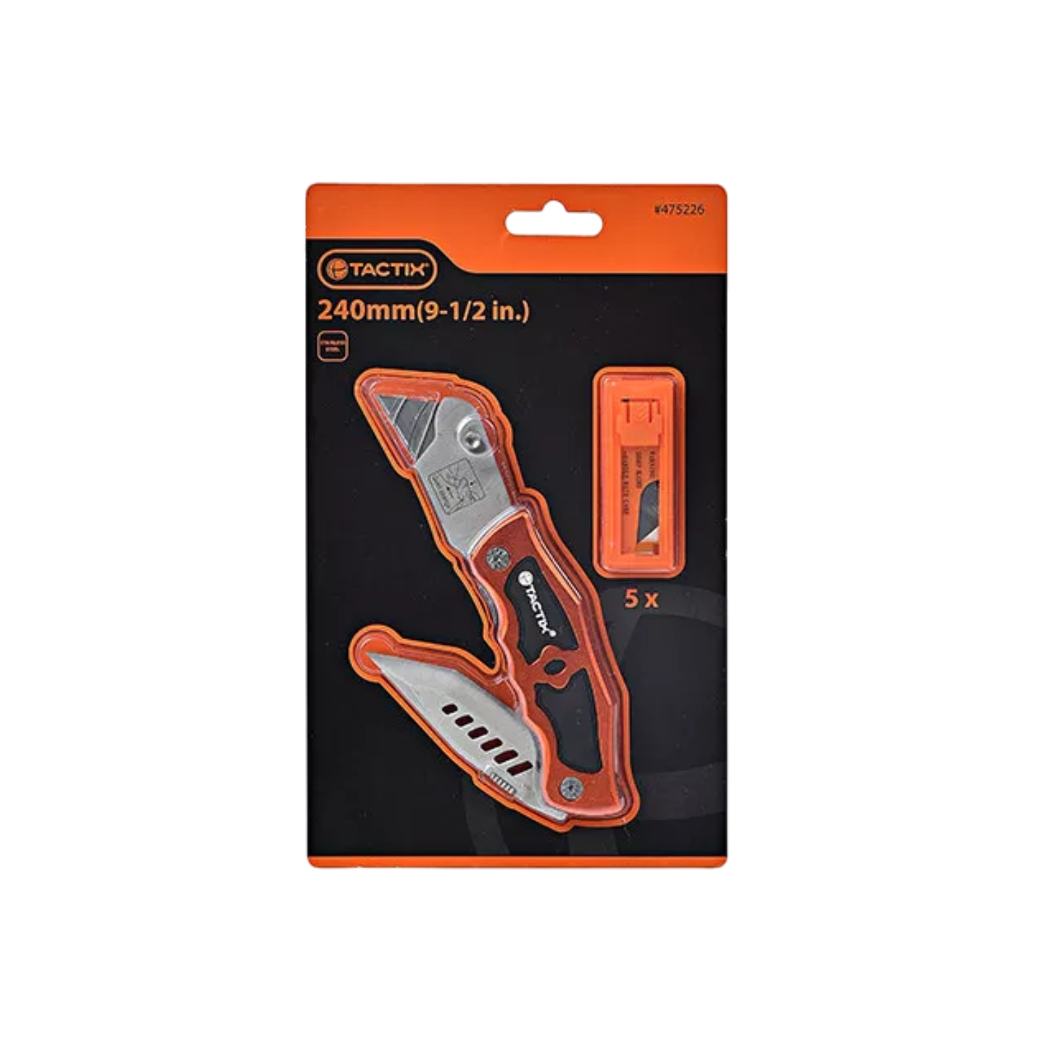 DAO GẤP HAI ĐẦU TACTIX 240MM BẰNG THÉP