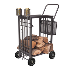 PANACEA XE ĐẨY DÙNG CHO LỬA TRẠI THÉP, CÓ GIỎ LƯỚI