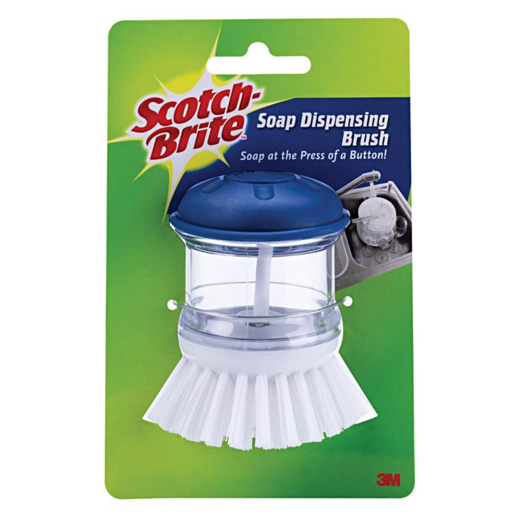 SCOTCH BRITE CỌ RỬA CHÉN NGĂN XÀ PHÒNG 10CM