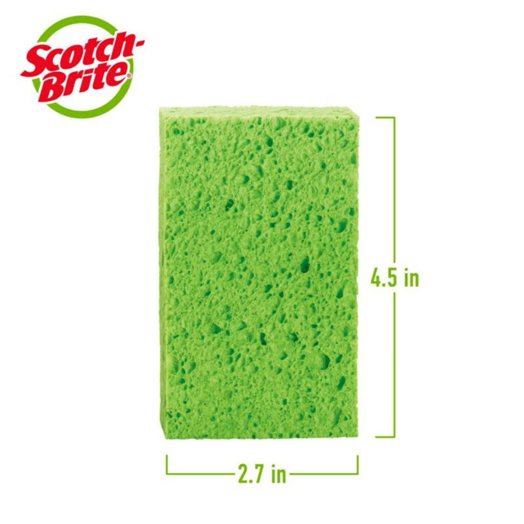 SCOTCH BRITE GÓI 4 MIẾNG BỌT BIỂN ĐA NĂNG XENLULO