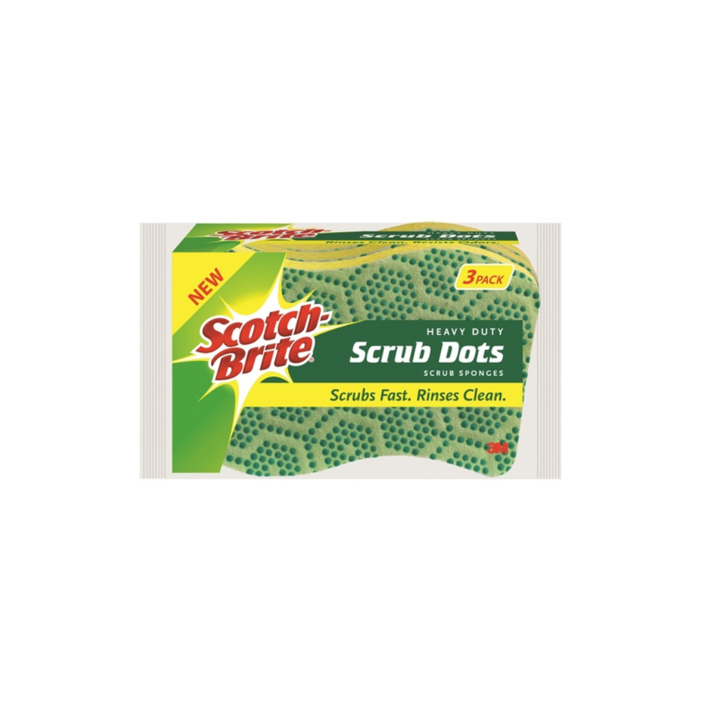 SCOTCH BRITE GÓI 3 MIẾNG BỌT BIỂN CỌ NỒI 6CM