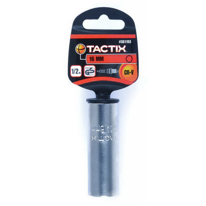 ĐẦU TUÝP VẶN BUGI 1/2IN TACTIX 16MM BẰNG CR-V