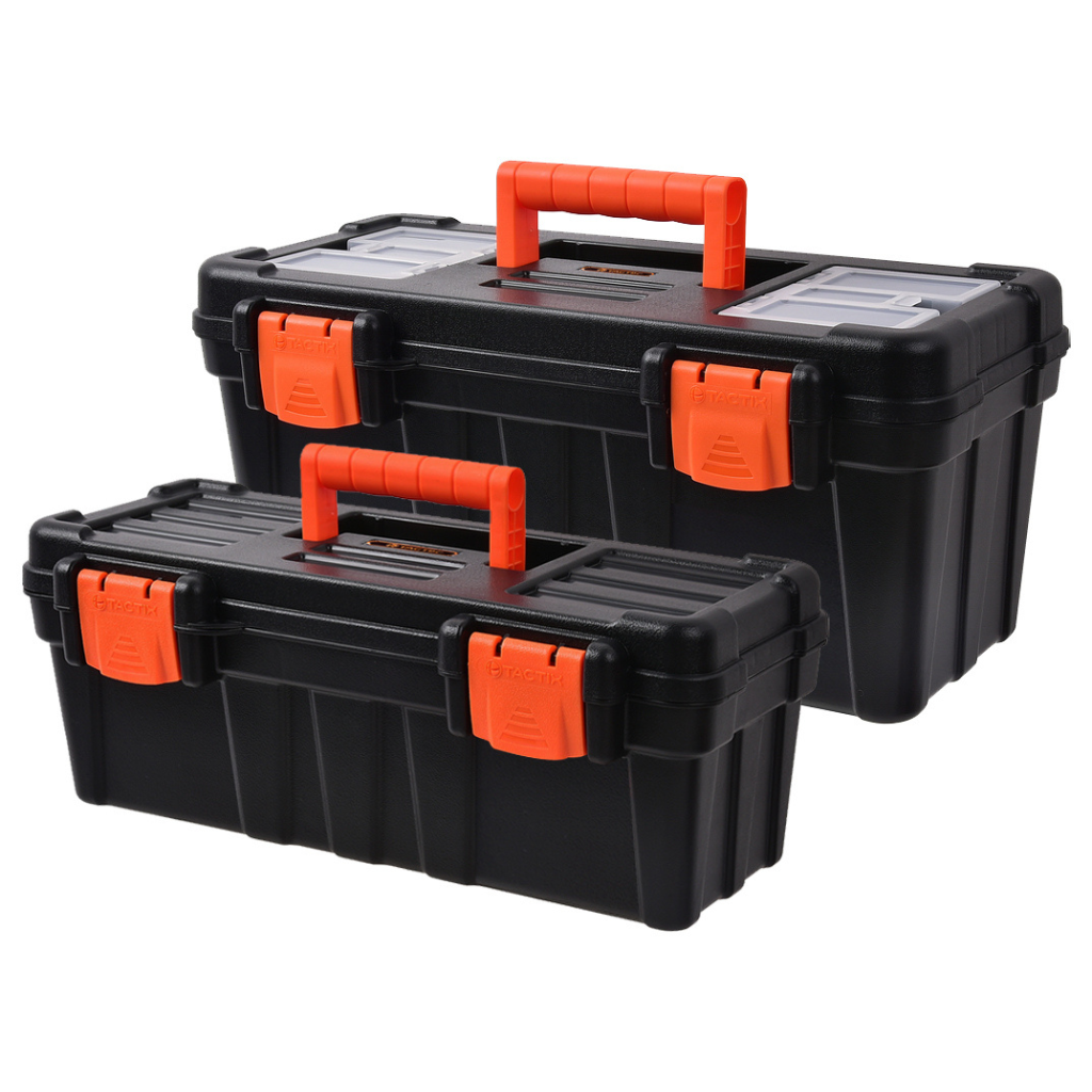 TACTIX BỘ 2 HỘP ĐỰNG DỤNG CỤ LỒNG NHAU CÓ TAY CẦM