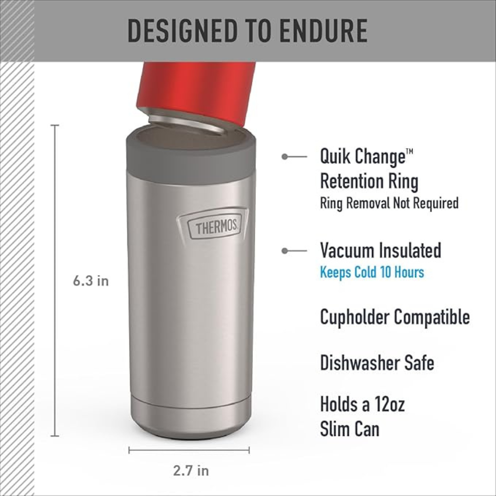 THERMOS ỐNG GIỮ NHIỆT LON NƯỚC CHÂN KHÔNG 355ML