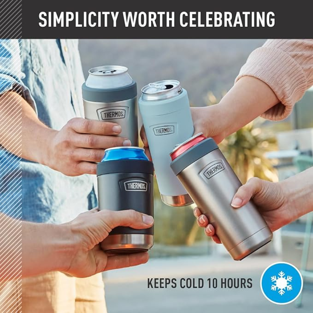 THERMOS ỐNG GIỮ NHIỆT LON NƯỚC CHÂN KHÔNG 355ML