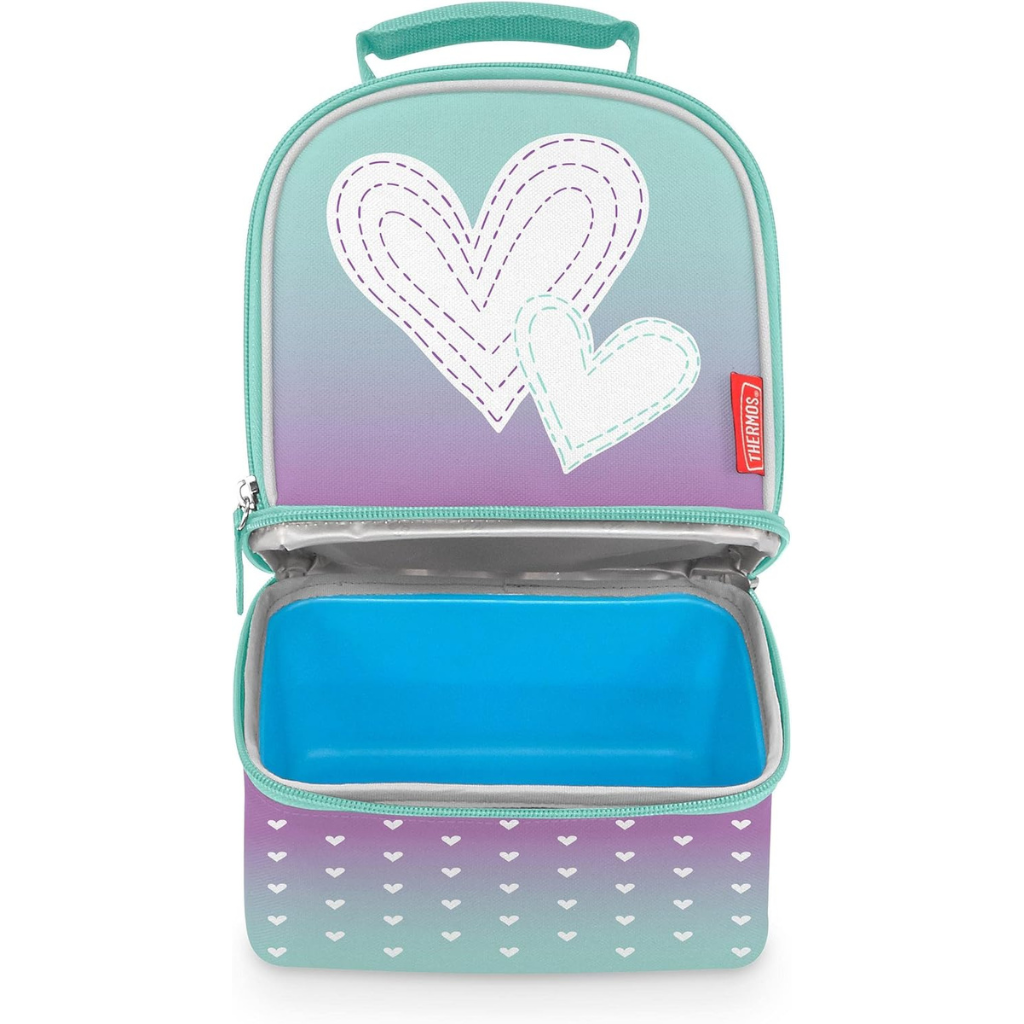 THERMOS TÚI ĐỰNG CƠM TRƯA CHO BÉ 2 NGĂN NHỰA