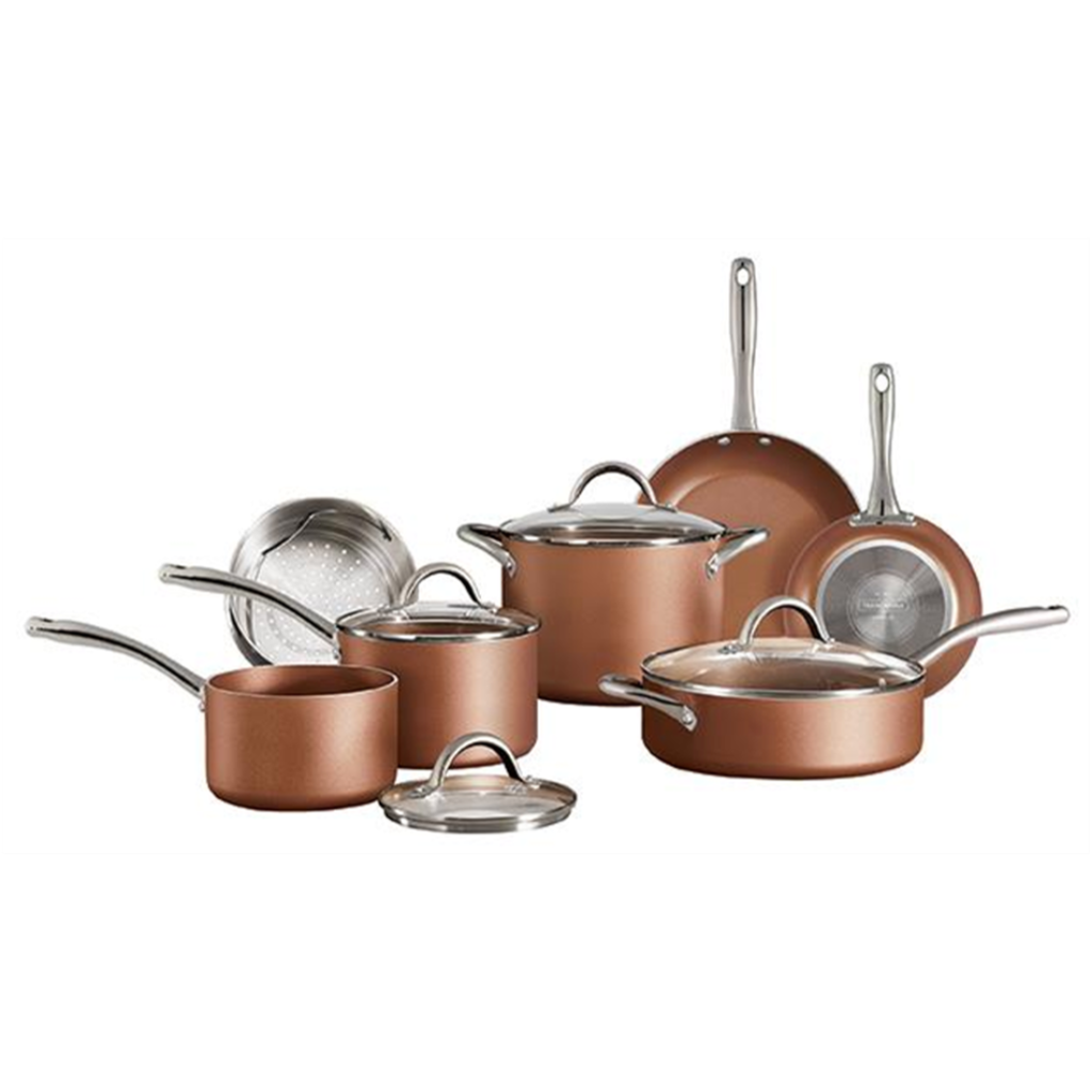 TRAMONTINA BỘ NỒI CHẢO 11 MÓN BẰNG NHÔM CHỐNG DÍNH