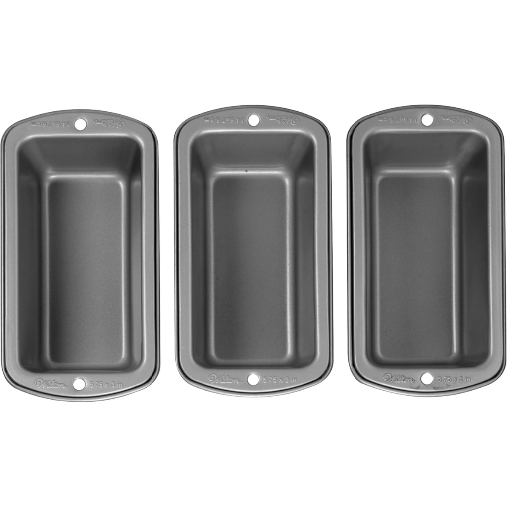 WILTON BỘ 3 KHUÔN NƯỚNG BÁNH MÌ MINI CHỐNG DÍNH