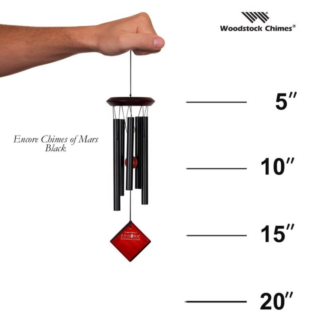 WOODSTOCK CHIMES CHUÔNG GIÓ BẰNG NHÔM GỖ 43CM