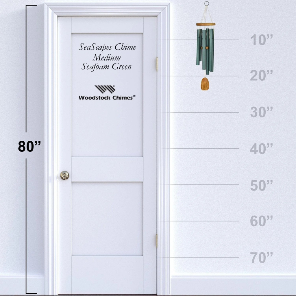 WOODSTOCK CHIMES CHUÔNG GIÓ BẰNG NHÔM GỖ 61CM