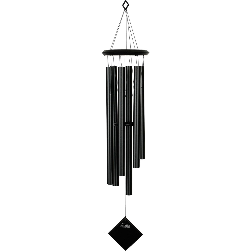 WOODSTOCK CHIMES CHUÔNG GIÓ BẰNG NHÔM GỖ 68CM ĐEN