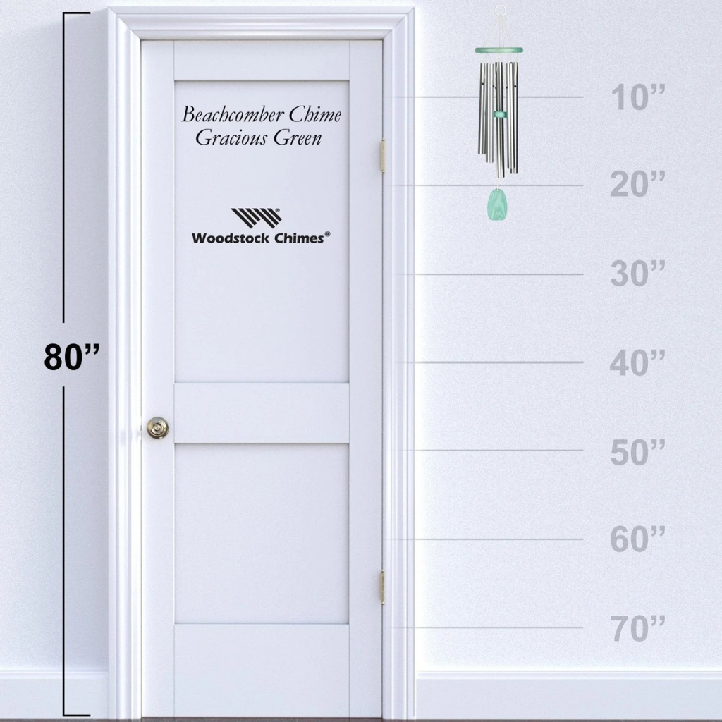 WOODSTOCK CHIMES CHUÔNG GIÓ BẰNG NHÔM TRE 61CM