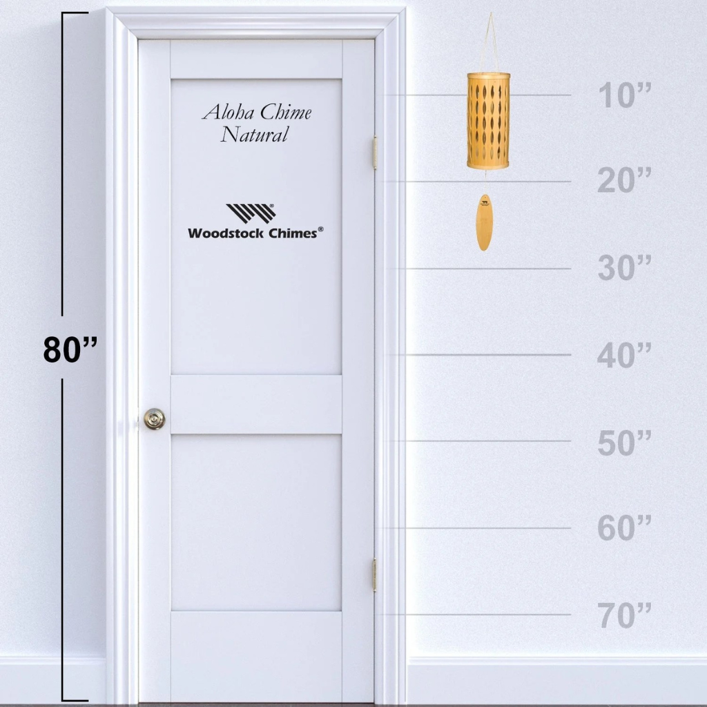 WOODSTOCK CHIMES CHUÔNG GIÓ BẰNG NHÔM/TRE 71CM