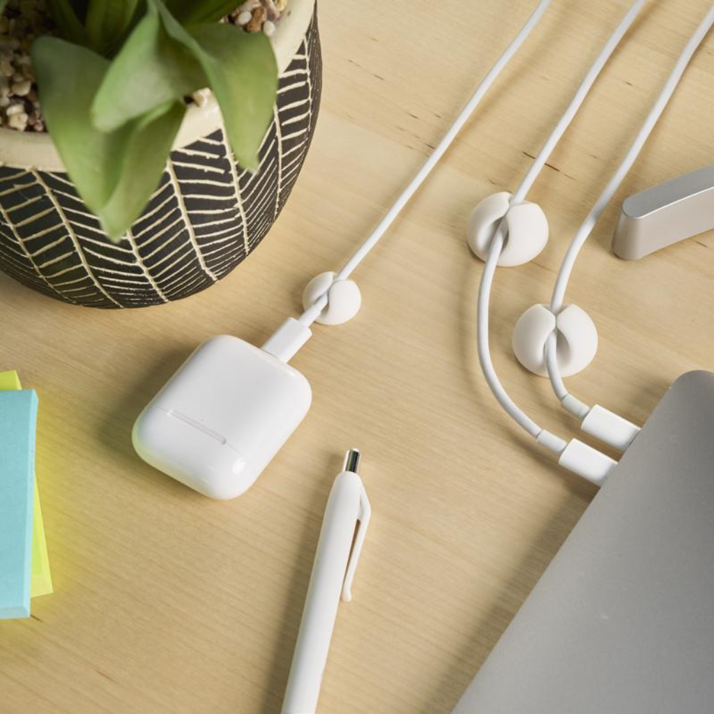 WRAP.IT GÓI 14 KẸP DÂY CÁP NHIỀU LOẠI NHỰA, TRẮNG