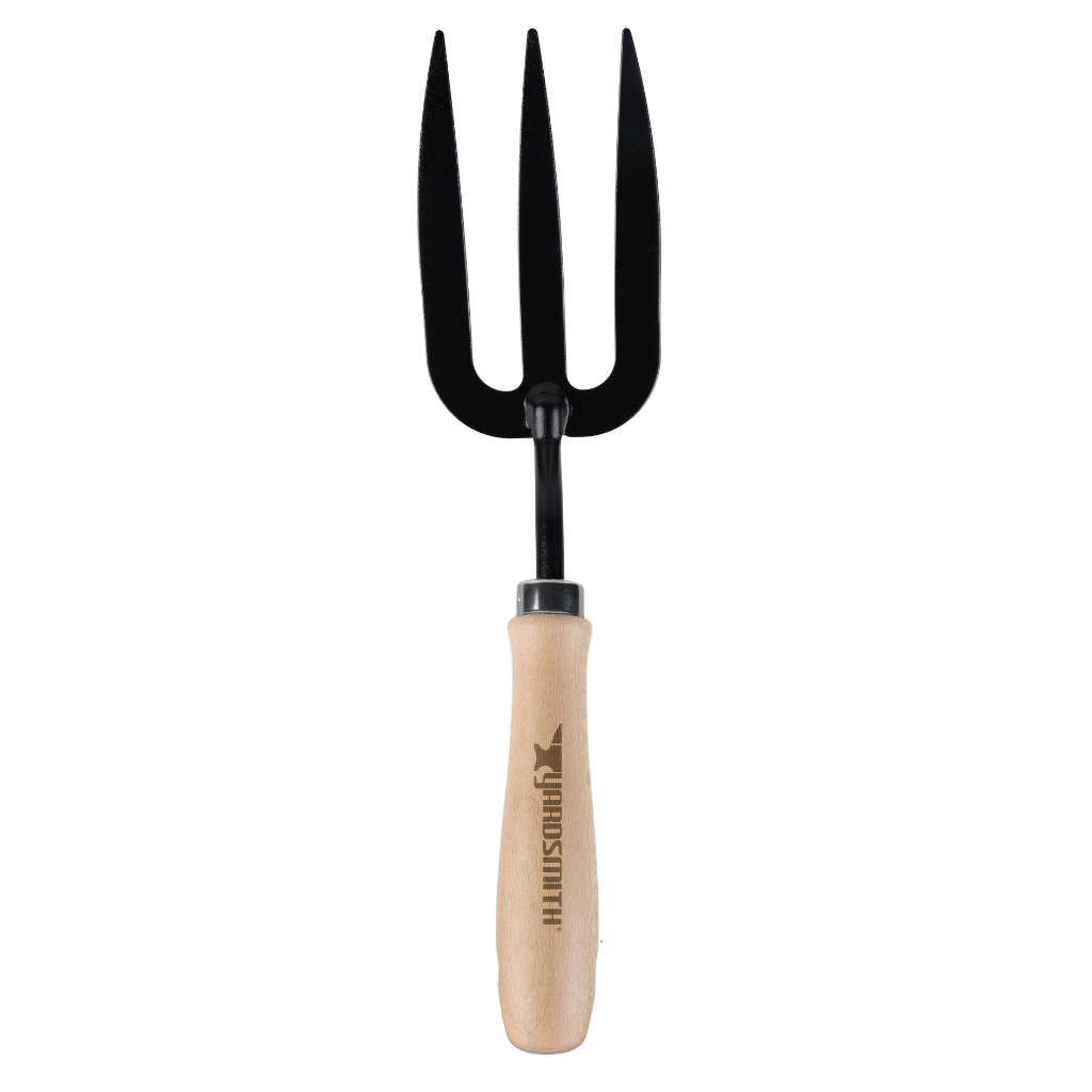 YARDSMITH NĨA 3 RĂNG CẦM TAY LÀM VƯỜN THÉP CARBON