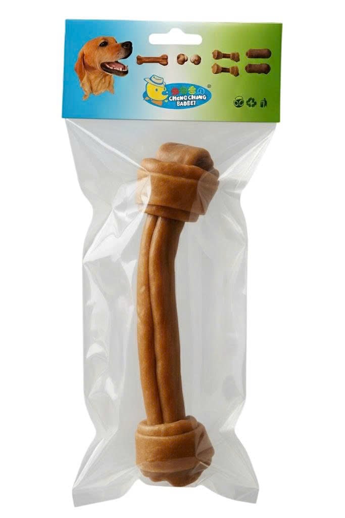 XƯƠNG CHO CHÓ LỚN GẶM BẰNG DA BÒ