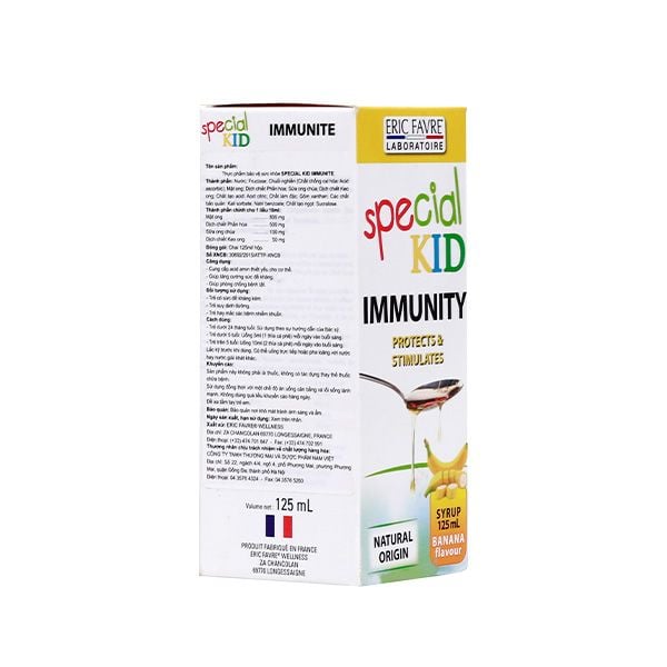  TPBVSK Special Kid Immunité - Hỗ trợ tăng cường sức đề kháng. Hỗ trợ giảm nguy cơ mắc các bệnh do nhiễm khuẩn [Nhập khẩu Pháp] 