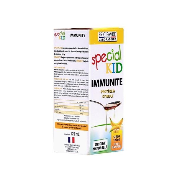  TPBVSK Special Kid Immunité - Hỗ trợ tăng cường sức đề kháng. Hỗ trợ giảm nguy cơ mắc các bệnh do nhiễm khuẩn [Nhập khẩu Pháp] 