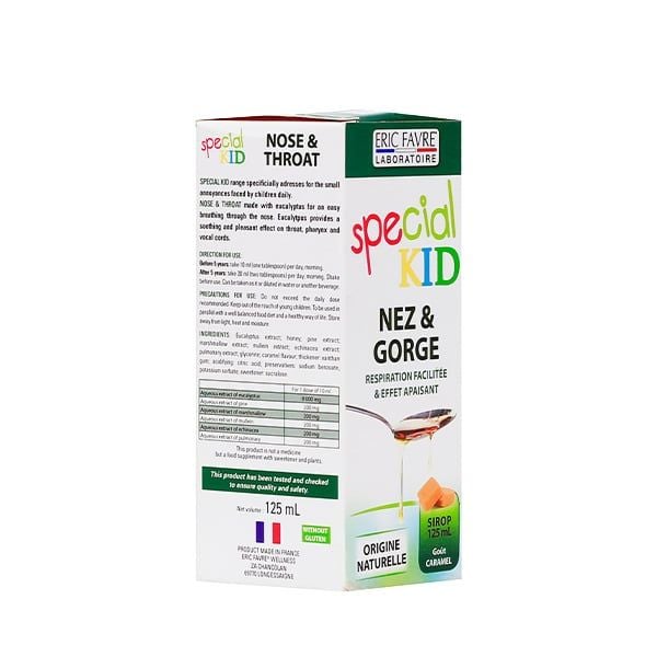  TPBVSK Special Kid Nez et Gorge - Giúp thông mũi, giảm ho, bớt lo viêm họng [Nhập khẩu Pháp] 