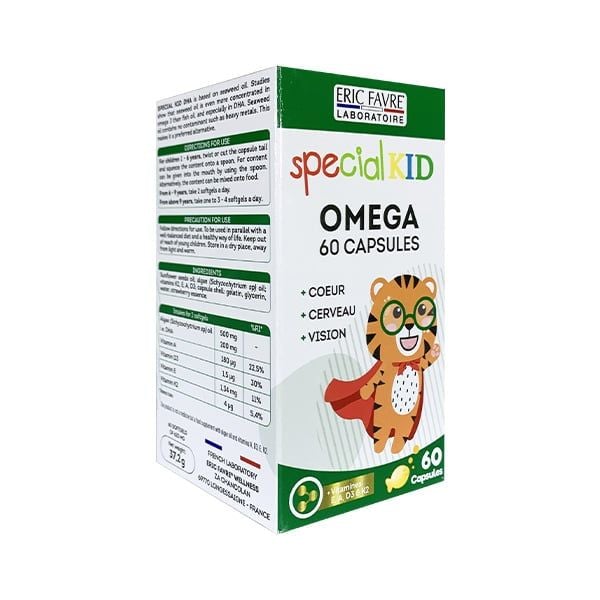  TPBVSK Special Kid Omega - Hỗ trợ tăng cường thị lực, tốt cho não bộ và tim mạch [Combo 02 Hộp 30 viên - Nhập khẩu Pháp] 