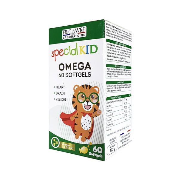  TPBVSK Special Kid Omega - Hỗ trợ tăng cường thị lực, tốt cho não bộ và tim mạch [Combo 02 Hộp 30 viên - Nhập khẩu Pháp] 