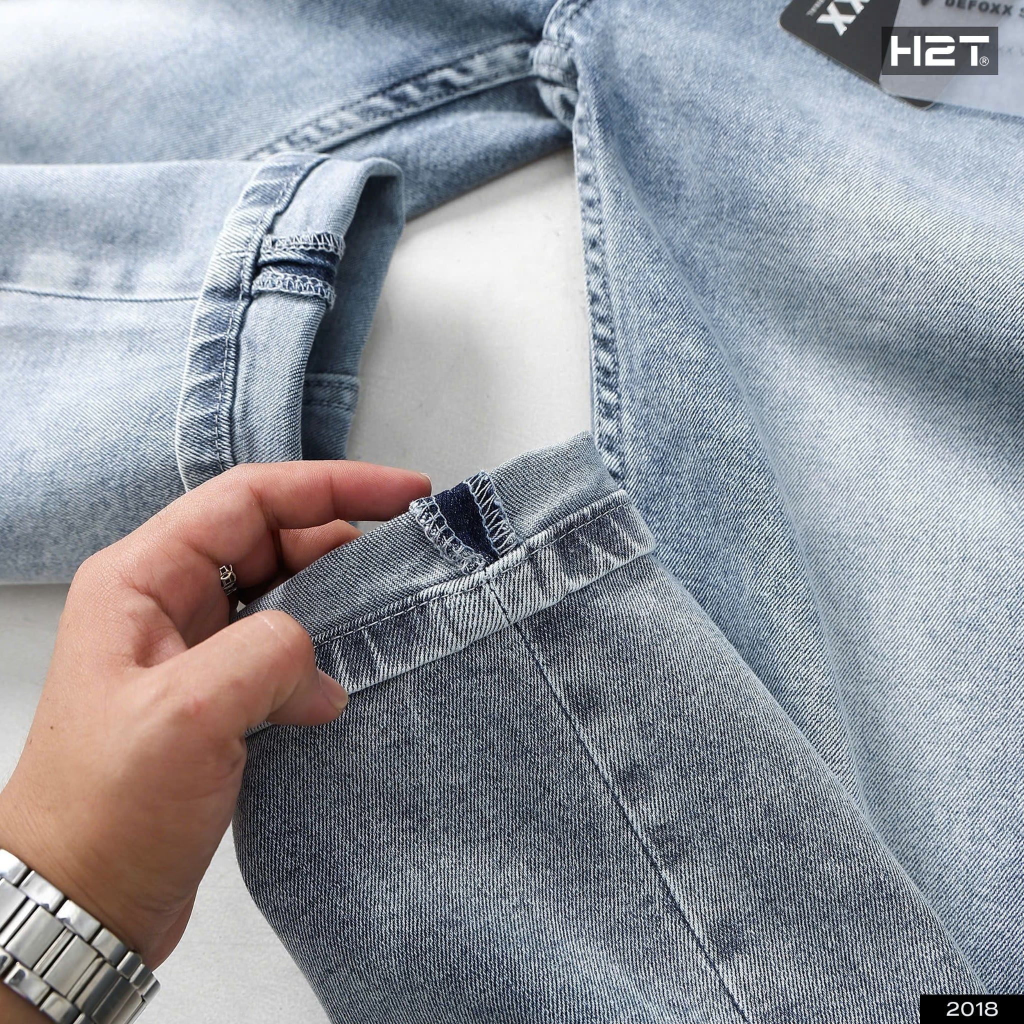  Quần Jeans Regular Fit Light Blue 2018 