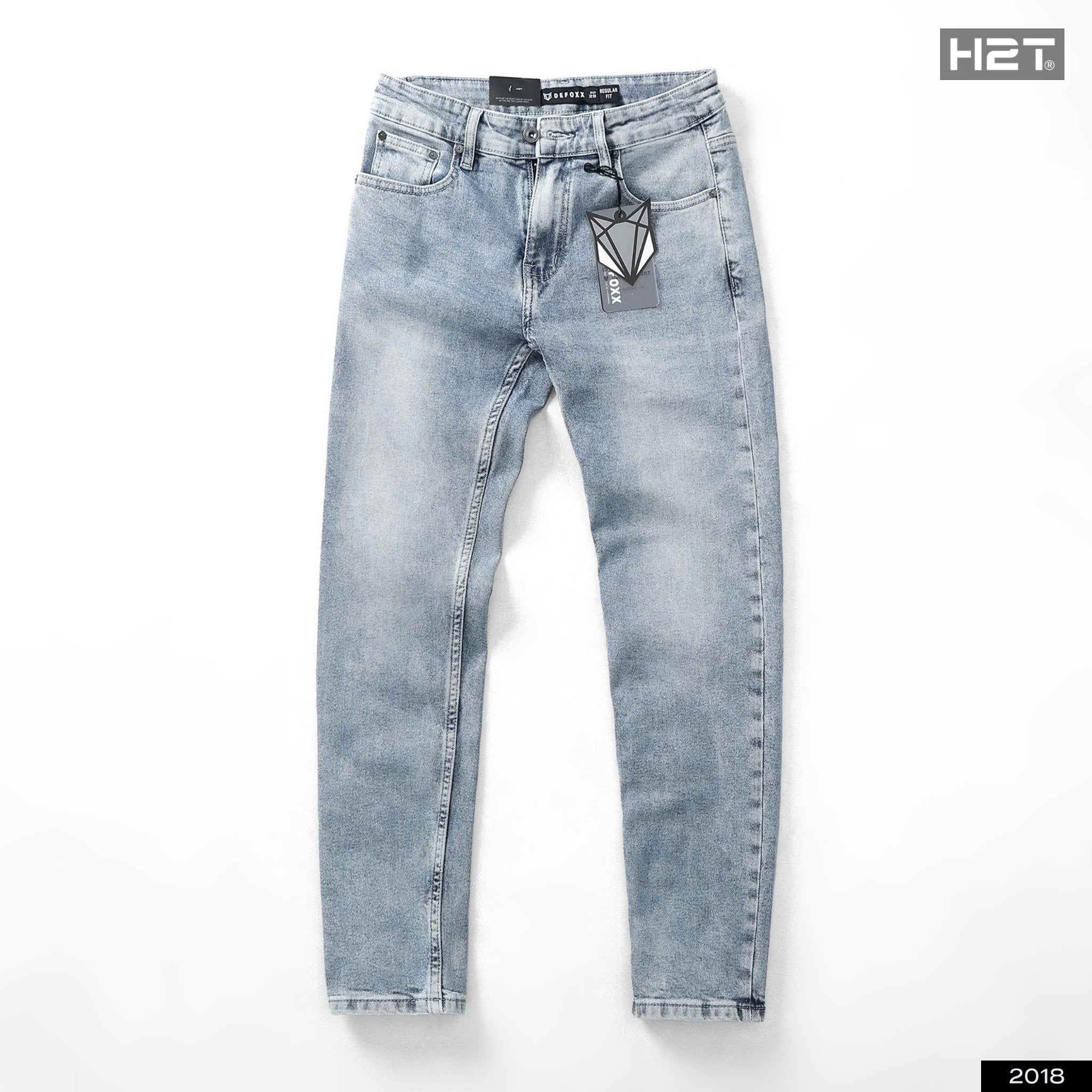  Quần Jeans Regular Fit Light Blue 2018 