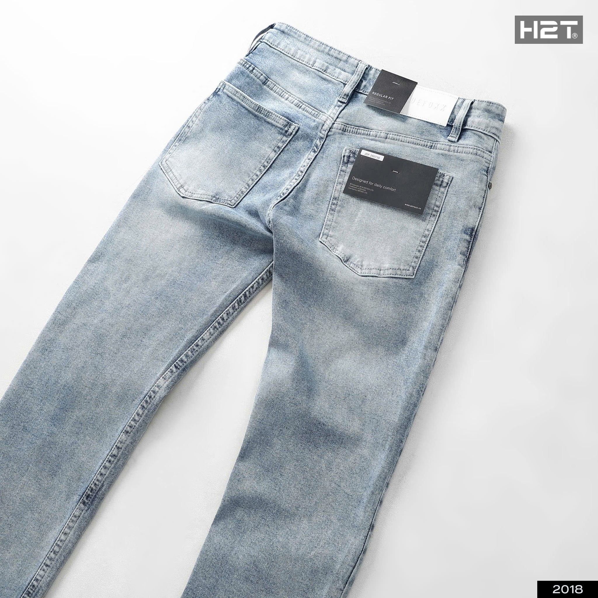  Quần Jeans Regular Fit Light Blue 2018 