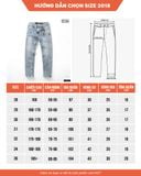  Quần Jeans Regular Fit Light Blue 2018 