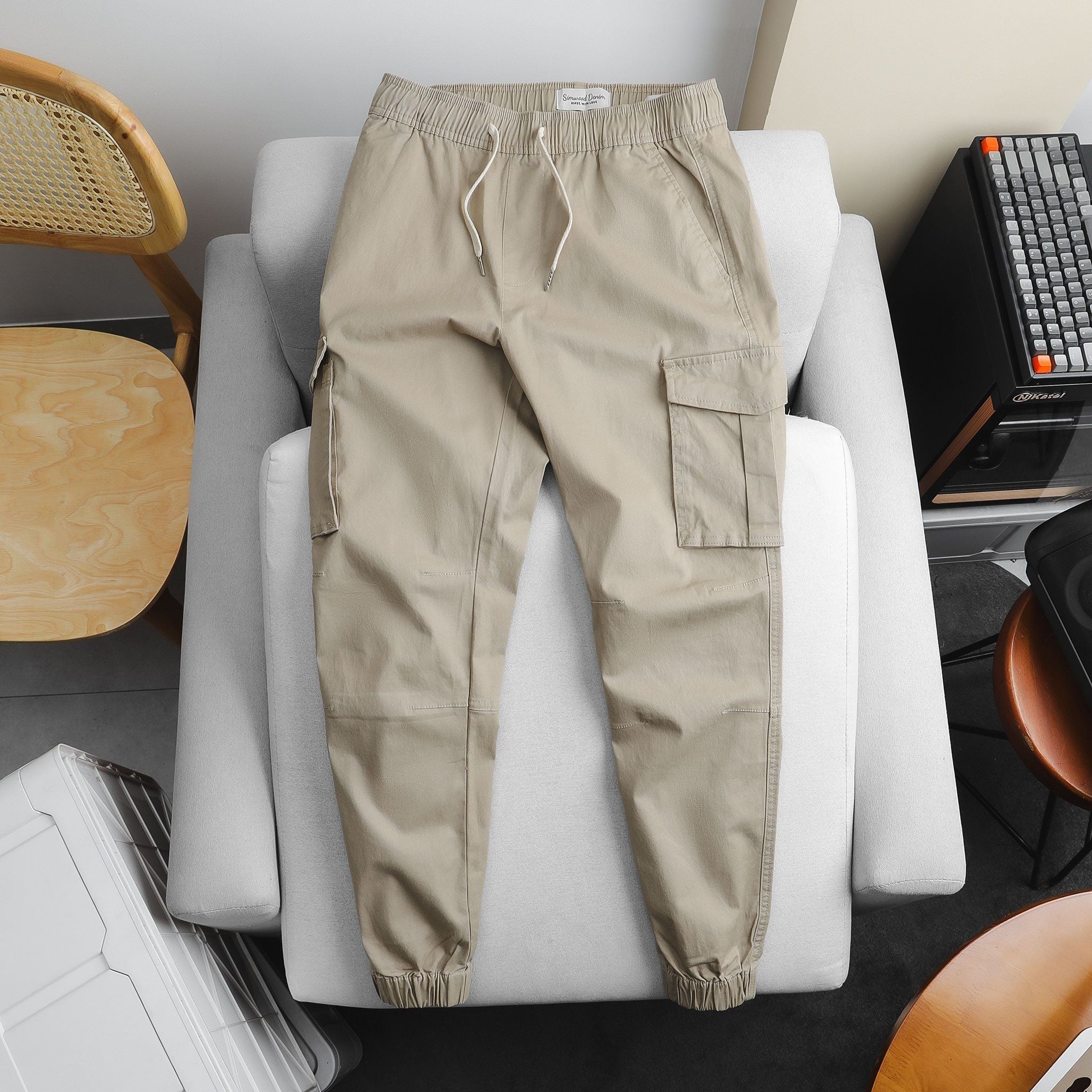  Quần Jogger Kaki Túi Hộp 1884 