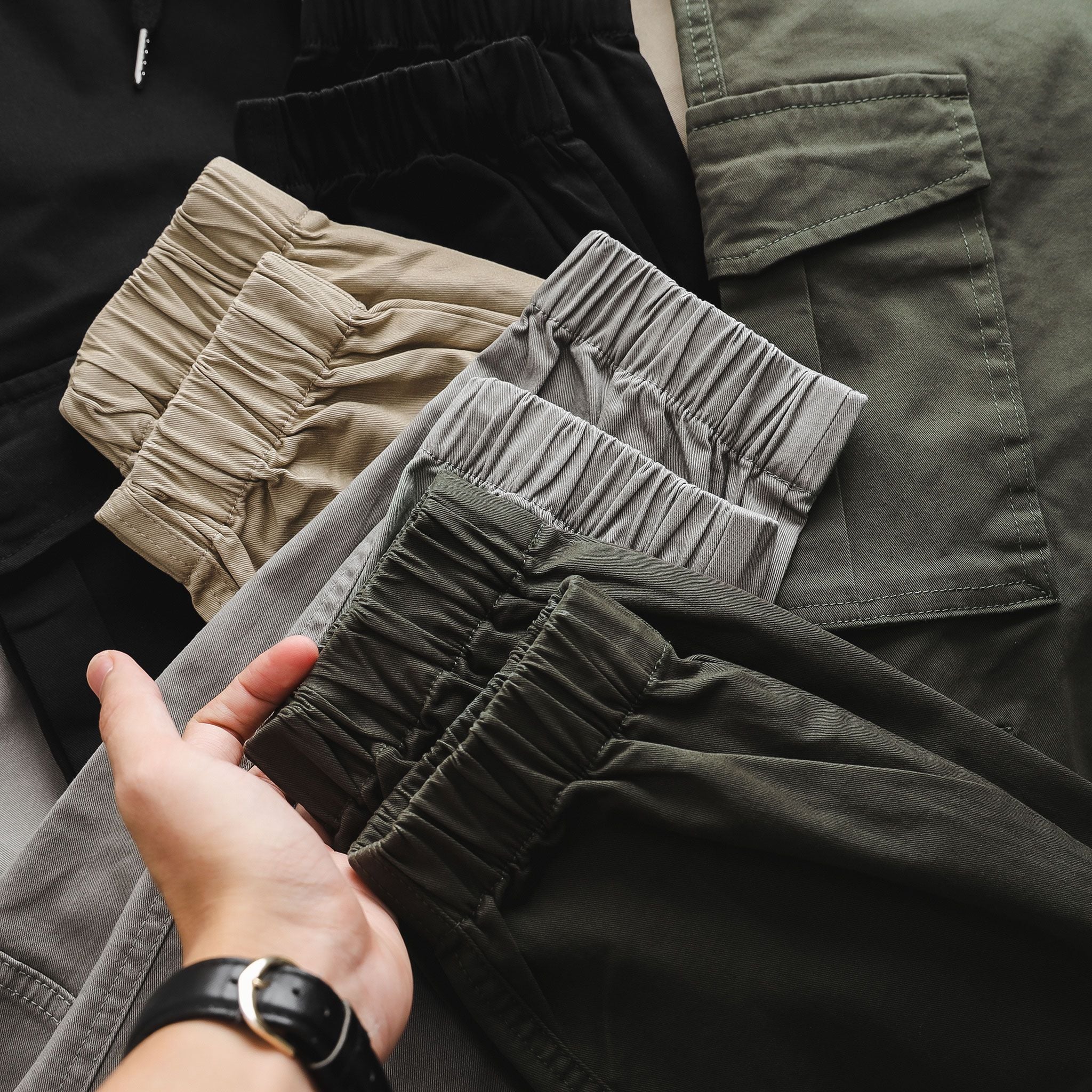  Quần Jogger Kaki Túi Hộp 1884 